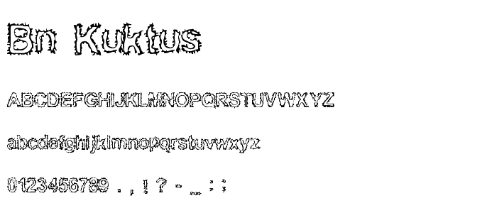 BN Kuktus font